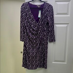 Purple Patterned Dress by Hawthorn